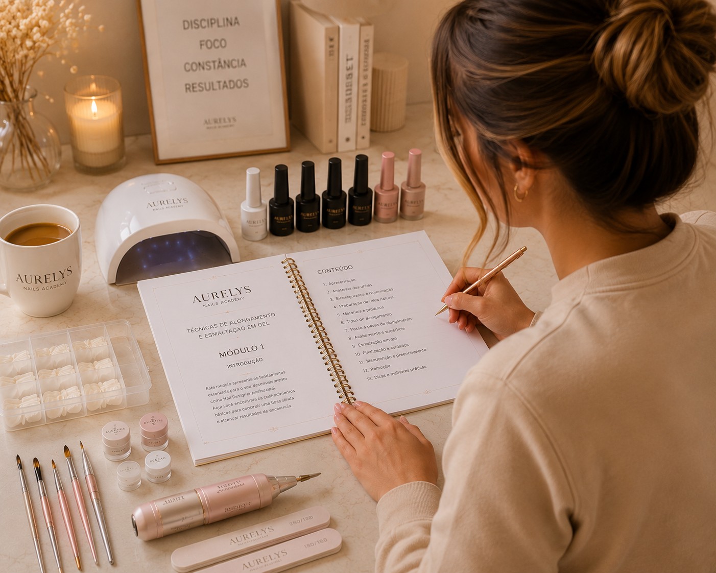 Kit completo Aurelys Nails Academy